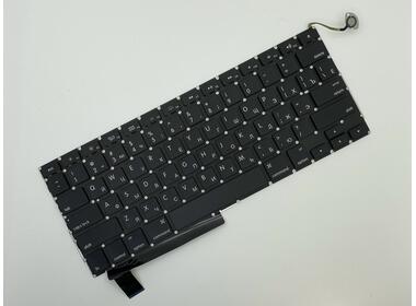 Клавіатура Apple MacBook Pro (A1286) (2011, 2012 року) з підсвіткою (Light), Black, (No Frame), с (SD), RU (горизонтальний ентер) - фото 2