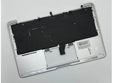 Клавиатура для ноутбука Apple MacBook Air (A1370) 2011+ Black, (Silver TopCase), RU (горизонтальный энтер)