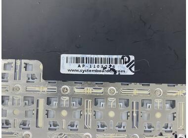 Клавіатура для ноутбука Apple MacBook Air (A1370) 2010+ Black, (Silver TopCase), RU (горизонтальний ентер) - фото 3