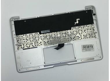 Клавіатура для ноутбука Apple MacBook Air (A1370) 2010+ Black, (Silver TopCase), RU (горизонтальний ентер)
