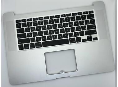 Клавіатура для ноутбука Apple MacBook Pro (A1398) Black, (Silver TopCase), RU (горизонтальний ентер) - фото 2