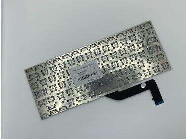 Клавиатура для ноутбука Apple MacBook Pro A1398 (2012, 2013, 2014, 2015 года) с подсветкой (Light) Black, (No Frame), RU (горизонтальный энтер)
