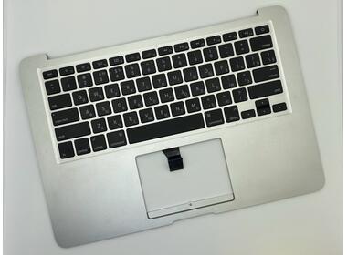 Клавіатура для ноутбука Apple MacBook Air 2012+ (A1466) Black, (Silver TopCase), RU (горизонтальний ентер) - фото 2