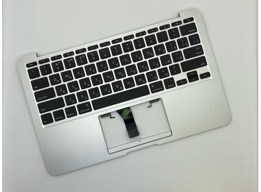 Клавиатура Apple MacBook Air 2012+ (A1465) Black, (Silver TopCase), RU (горизонтальный энтер) - фото 2
