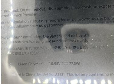 Аккумуляторная батарея для ноутбука Apple A1321 MacBook Pro 15" MB985 (2009) 10.8V Black 6600mAh Orig - фото 3