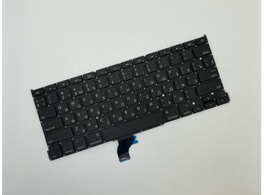 Клавиатура для ноутбука Apple MacBook Pro 13&quot; Retina A1502 (2013, 2014, 2015 года) с подсветкой (Light) Black, (No Frame), RU (горизонтальный энтер) - фото 2