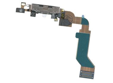 Шлейф разъема питания для смартфона Apple iPhone 4S черный