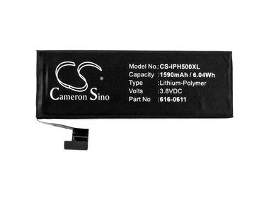 Оригинальная аккумуляторная батарея для смартфона Apple CS-IPH500XL iPhone 5 3.8V Black 1590mAhr 6.04Wh - фото 2