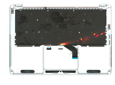 Клавіатура для ноутбука Apple MacBook Pro (A1425) Black, (Silver TopCase), RU (горизонтальний ентер) - фото 6