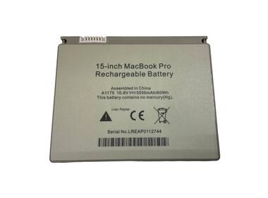 Аккумуляторная батарея для ноутбука Apple A1175 MacBook Pro 15-inch 10.8V Silver 5556mAh OEM