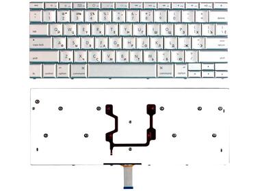 Клавіатура для ноутбука Apple MacBook 15.4&quot; (A1260) Silver, (No Frame), RU (горизонтальний ентер) - фото 5