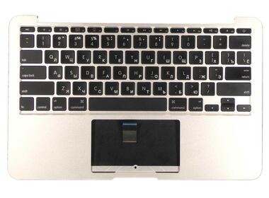 Клавіатура для ноутбука Apple MacBook Air (A1370) 2010+ Black, (Silver TopCase), RU (горизонтальний ентер) - фото 5