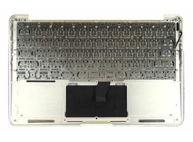 Клавіатура для ноутбука Apple MacBook Air (A1370) 2010+ Black, (Silver TopCase), RU (горизонтальний ентер) - фото 6