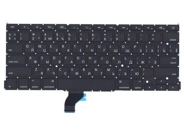 Клавиатура для ноутбука Apple MacBook Pro 13&quot; Retina A1502 (2013, 2014, 2015 года) с подсветкой (Light) Black, (No Frame), RU (горизонтальный энтер) - фото 6