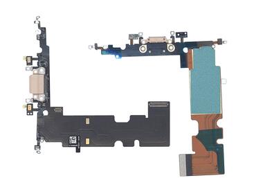 Шлейф разъема питания для смартфона Apple iPhone 8 Plus Orig золотой