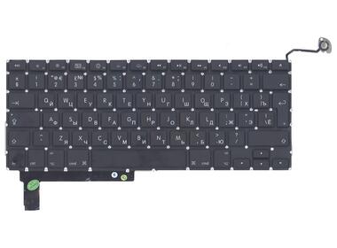 Клавіатура для ноутбука Apple MacBook Pro (A1286) (2011, 2012 року) з підсвіткою (Light), Black, (No Frame), с (SD), RU (вертикальний ентер) - фото 2