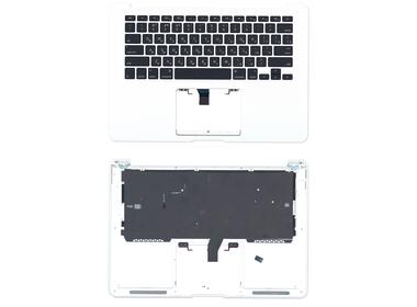 Клавіатура для ноутбука Apple MacBook Air 2013+ (A1466) Black с топ панелью, RU (горизонтальний ентер)