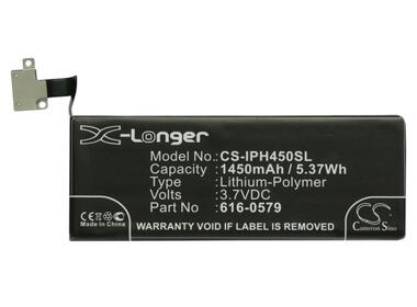 Акумуляторна батарея для смартфона Apple CS-IPH450SL iPhone 4S 3.7V Black 1450mAh 5.37Wh - фото 2