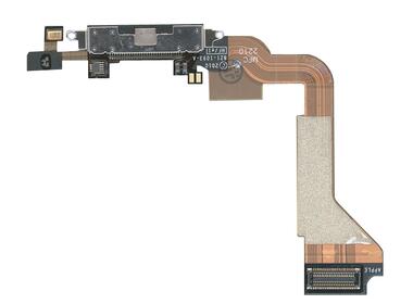 Шлейф разъема питания для смартфона Apple iPhone 4 черный