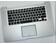 Клавіатура для ноутбука Apple MacBook Pro (A1398) Black, (Silver TopCase), RU (горизонтальний ентер) - фото 2, миниатюра