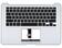 Клавиатура для ноутбука Apple MacBook Air 2012+ (A1466) Black, (Silver TopCase), RU (горизонтальный энтер)