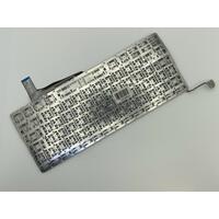 Купить Клавиатура для ноутбука Apple MacBook Pro (A1286) (2011, 2012 года) с подсветкой (Light), Black, (No Frame), без (SD), RU (горизонтальный энтер)