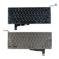 Купить Клавиатура для ноутбука Apple MacBook Pro (A1286) (2011, 2012 года) с подсветкой (Light), Black, (No Frame), без (SD), RU (горизонтальный энтер)